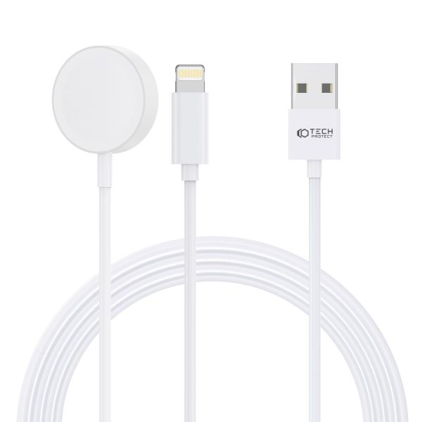 Tech-Protect Ultraboost 2in1 Magnetic Charging Cable & Lightning 1.5m White - Image 6