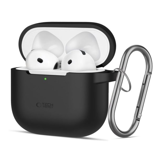 Θήκη Tech-Protect Silicone Hook Black-Apple AirPods 4