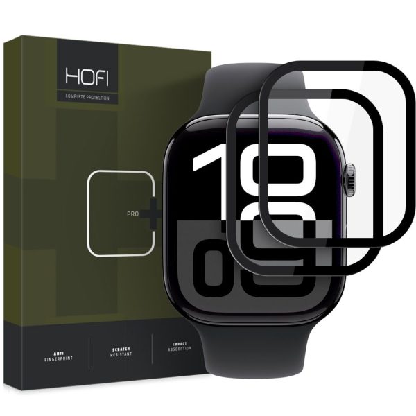 Hofi Hybrid Pro+ Glass Black-Apple Watch 10 46mm (2-Pack)