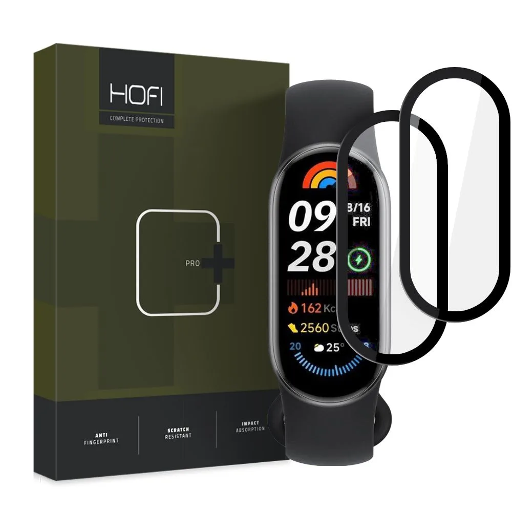 Προστασία Οθόνης Xiaomi Smart Band 9 Hofi Hybrid Pro+ 2-Pack Black