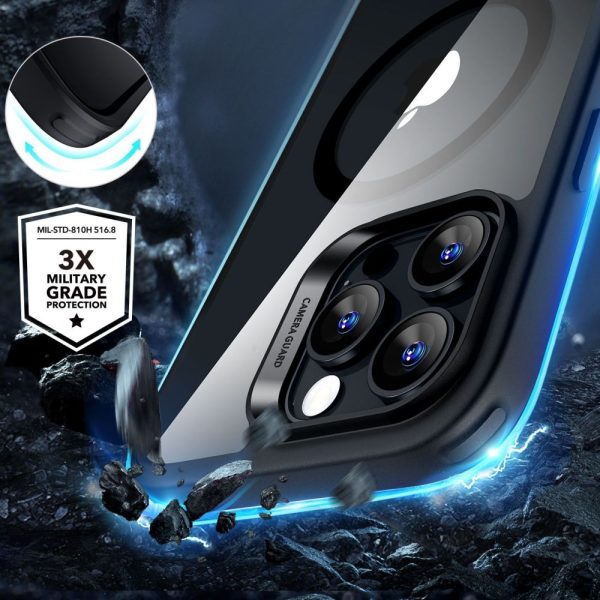 ESR Classic Hybrid Halolock MaSafe & Tempered Glass Clear/Black-Apple iPhone 16 Pro - Image 2