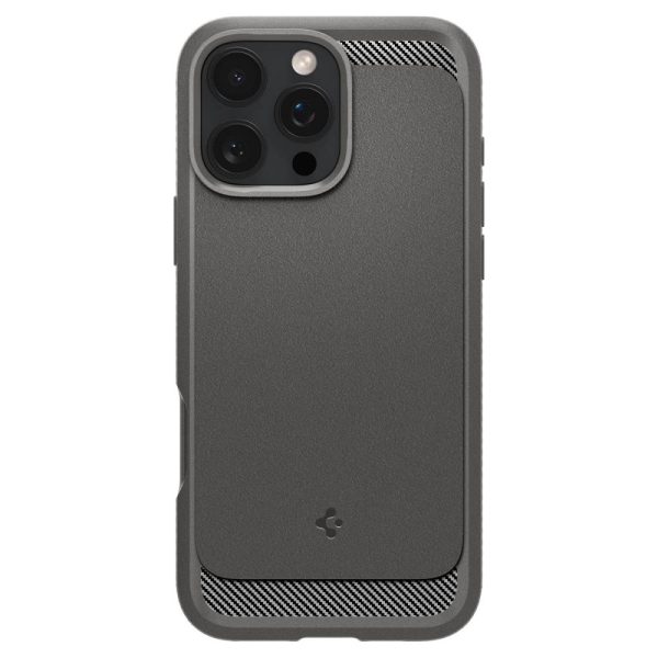 Θήκη Spigen Rugged Armor (MagFit) Grey-Apple iPhone 16 Pro Max (ACS07987) - Image 2