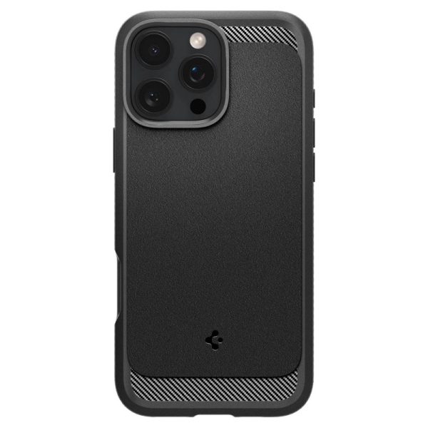 Θήκη Spigen Rugged Armor (MagFit) Matte Black-Apple iPhone 16 Pro Max (ACS07986) - Image 2