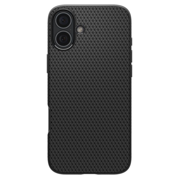 Θήκη Spigen Liquid Air Matte Black-Apple iPhone 16 (ACS08194) - Image 2