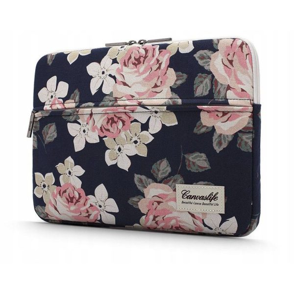 Canvaslife Sleeve for Laptop 13"-14" Navy Rose - Image 2