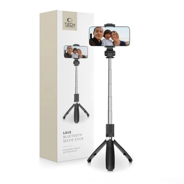 Selfie Stick Τρίποδο Bluetooth Tech-Protect L01S Μαύρο - Image 14