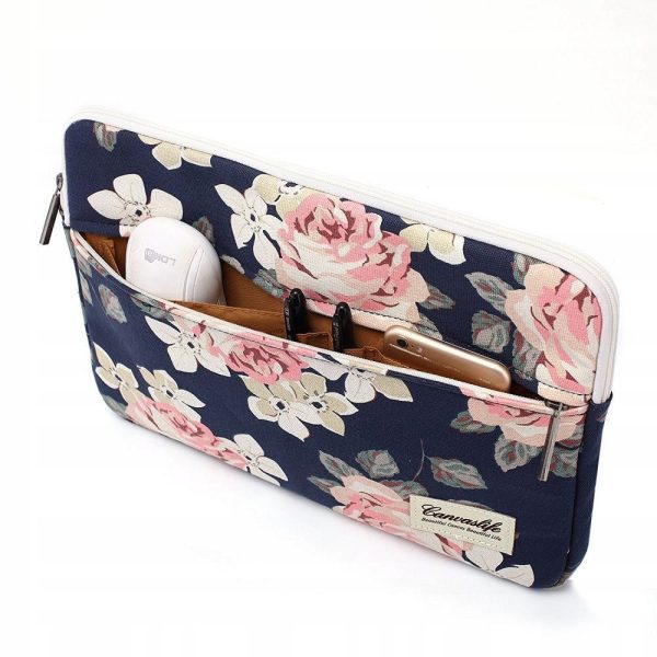 Canvaslife Sleeve for Laptop 13"-14" Navy Rose - Image 10