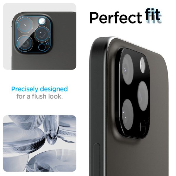 Spigen Camera Lens Protector Optik GLAS.tR 2PCS Black-Apple iPhone 16 Pro/16 Pro Max/15 Pro/15 Pro Max/14 Pro/14 Pro Max (AGL05273) - Image 28