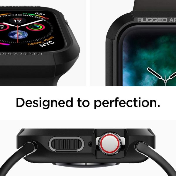 Θήκη Spigen Rugged Armor Black-Apple Watch Series 40/41mm (061CS24480) - Image 3