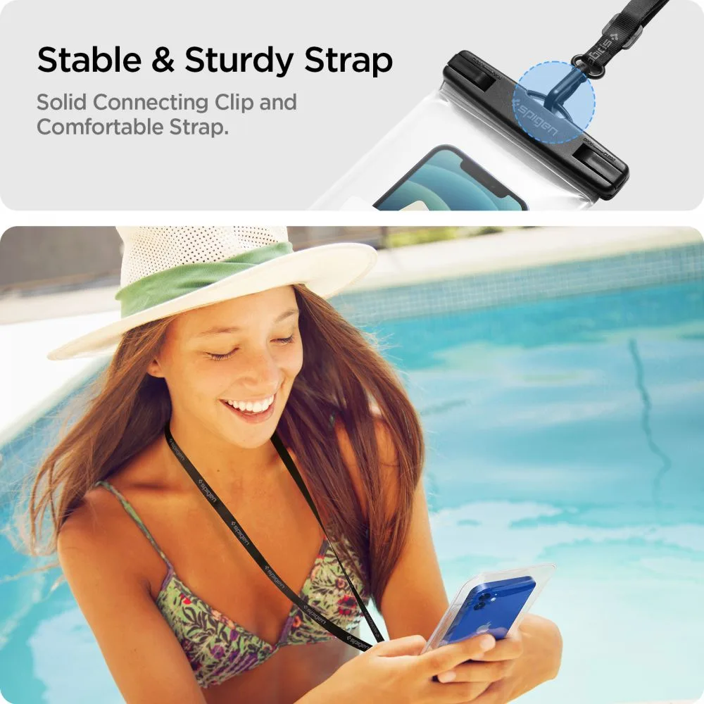 Αδιάβροχη Θήκη Κινητού Spigen A601 Universal Waterproof Case 2-Pack Crystal Clear (AMP03098) - Image 3