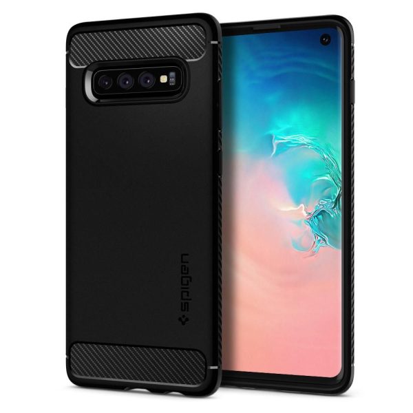 Spigen Rugged Armor Case Black for Samsung Galaxy S10 (605CS25800) - Image 2