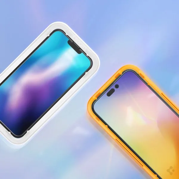Τζάμι Προστασίας iPhone 14 Pro Spigen AlignMaster GLAS.tR Full Cover 2-Pack Black (AGL05216) - Image 14