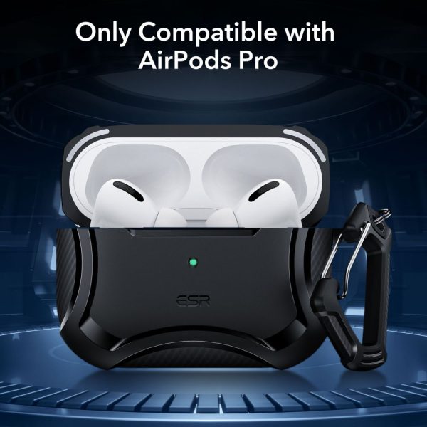 ESR Cyber Armor Tough Case with HaloLock Black-Apple AirPods Pro (1 Gen & 2 Gen) - Image 10