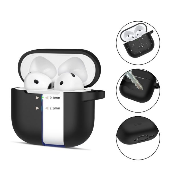 Θήκη Tech-Protect Silicone Hook Black-Apple AirPods 4 - Image 2