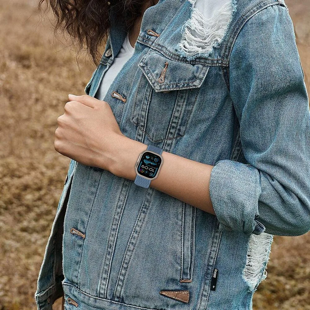 Tech-Protect Nylon Band Dusty Rose-Apple Watch Series 44/45/46/49mm - Image 2