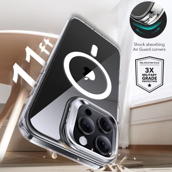 ESR Classic Hybrid KickStand Halolock MaSafe & Tempered Glass Clear-Apple iPhone 16 Pro Max - Image 3