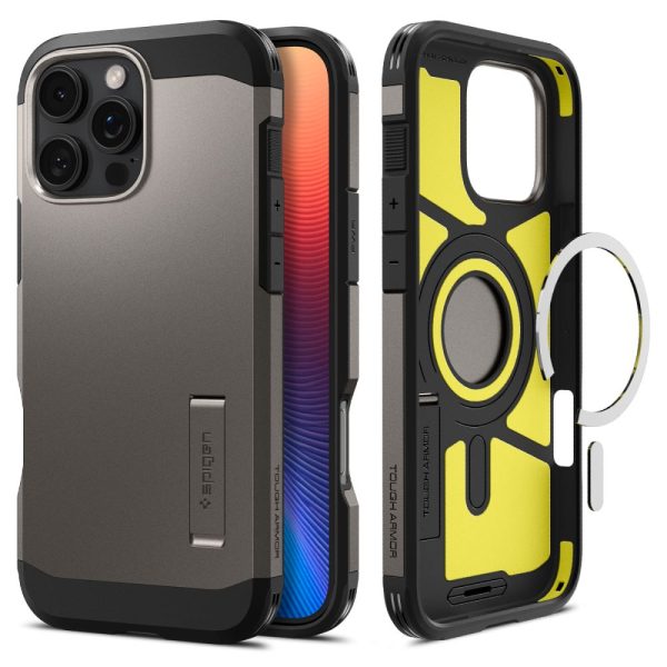 Θήκη Spigen Tough Armor AI (MagFit) Gunmetal-Apple iPhone 16 Pro (ACS08145)