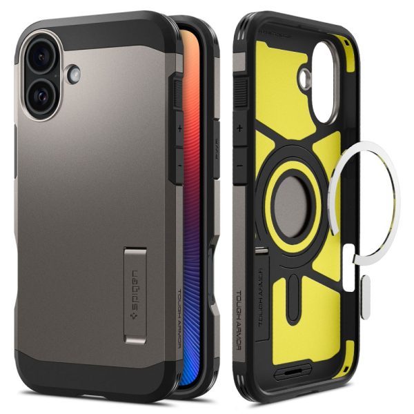 Θήκη Spigen Tough Armor AI (MagFit) Gunmetal-Apple iPhone 16 (ACS08215)