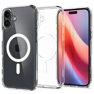 Θήκη Spigen Ultra Hybrid MagFit White-Apple iPhone 16 (ACS08205)