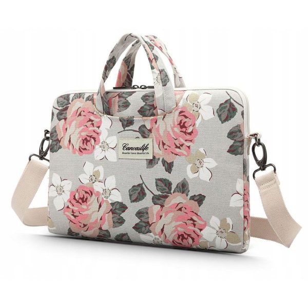 Canvaslife Briefcase for Laptop 15"-16" White Rose - Image 2