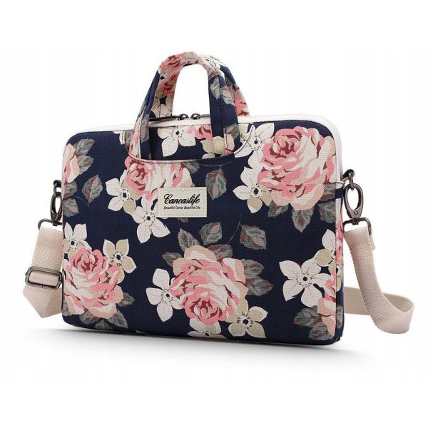 Canvaslife Briefcase for Laptop 13"-14" Navy Rose - Image 2