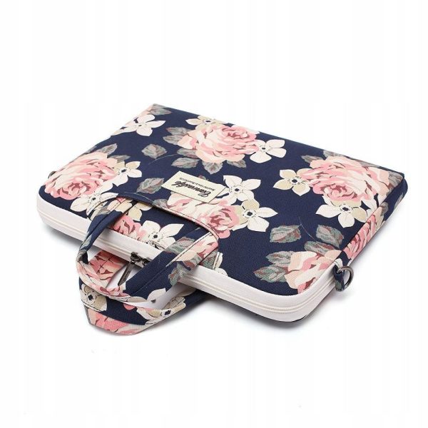 Canvaslife Briefcase for Laptop 13"-14" Navy Rose - Image 7