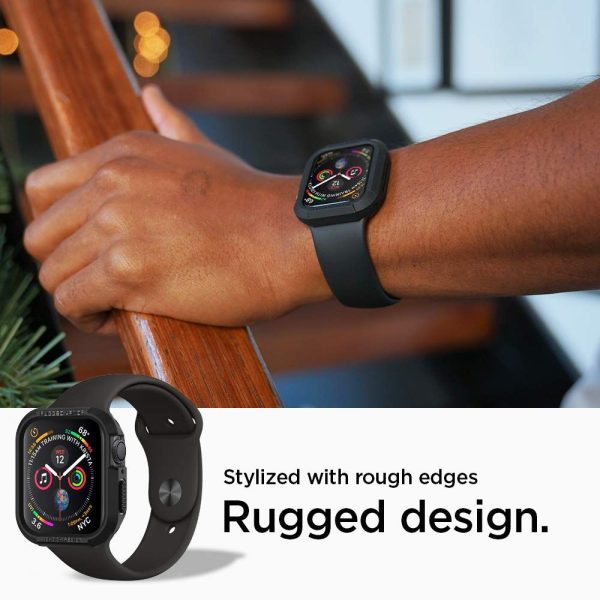 Θήκη Spigen Rugged Armor Black-Apple Watch Series 40/41mm (061CS24480) - Image 4