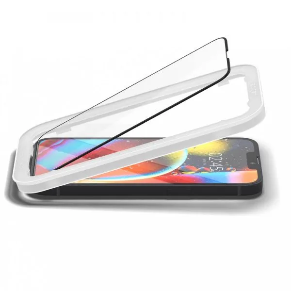 Τζάμι Προστασίας iPhone 13 / 13 Pro / 14 / 16e / 17e Spigen AlignMaster Glass FC 2-Pack Black (AGL03387) - Image 15