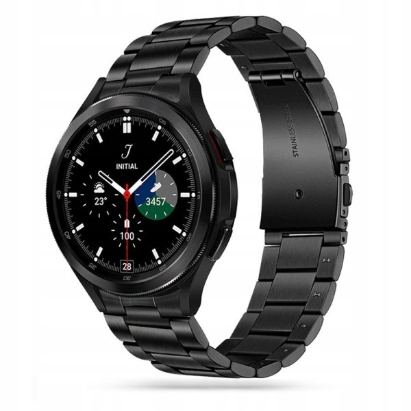 Tech-Protect Stainless ”2” Band Black-Samsung Galaxy Watch 4/5/5 Pro/6/7/FE - Image 2