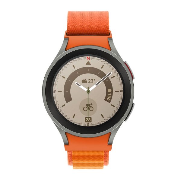 Tech-Protect Nylon Pro Band Orange-Samsung Galaxy Watch 4/5/5 Pro/6/7/FE - Image 8