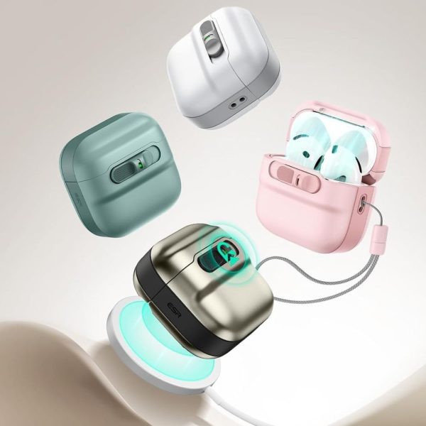 Θήκη ESR Pulse FlickLock (HaloLock) Green-Apple AirPods 4 - Image 3