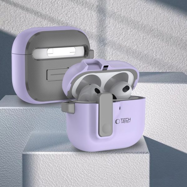 Θήκη Tech-Protect Slim Hook Lavender-Apple AirPods 4 - Image 3