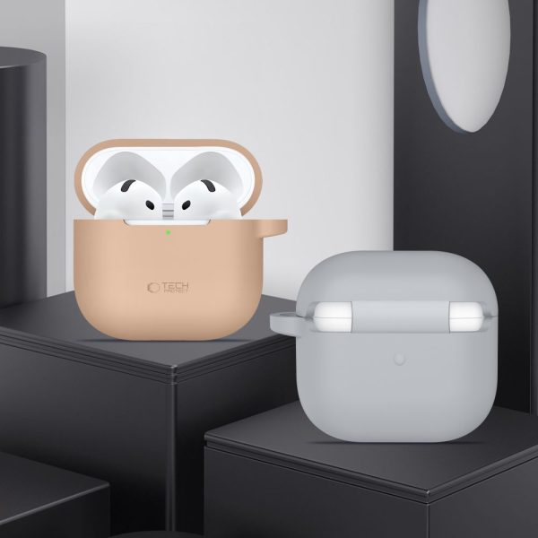 Θήκη Tech-Protect Silicone Hook Crayon Grey-Apple AirPods 4 - Image 3