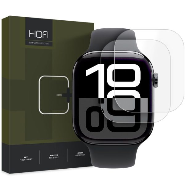 Hofi Hydroflex Pro+ Clear-Apple Watch 10 46mm (2-Pack)