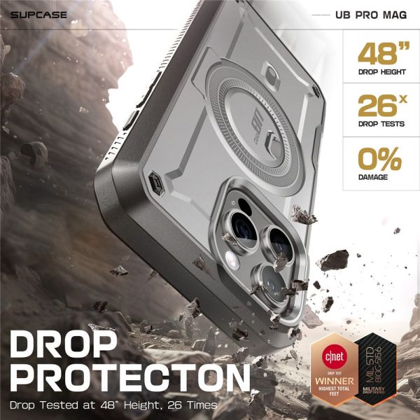 Θήκη Supcase Unicorn Beetle PRO MAG Rugged MagSafe Titan Grey-Apple iPhone 16 Pro Max - Image 3