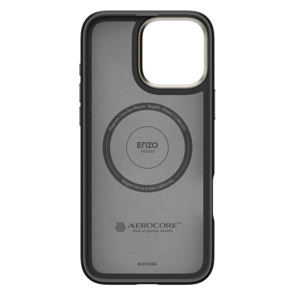 Θήκη Spigen Enzo Aramid (MagFit) Black Natural-Apple iPhone 16 Pro (ACS08508) - Image 4