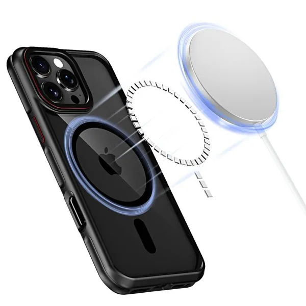 Θήκη Tech-Protect MagHybrid Magsafe Black/Red-Apple iPhone 16 Pro - Image 4