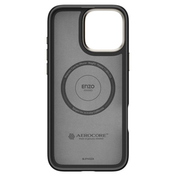 Θήκη Spigen Enzo Aramid (MagFit) Black Natural-Apple iPhone 16 Pro Max (ACS08501) - Image 4