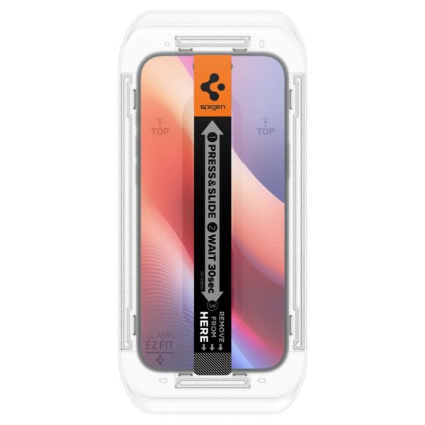 Spigen EZ Fit GLAS.tR Privacy 2PCS Black-Apple iPhone 16 Pro Max (AGL07908) - Image 4