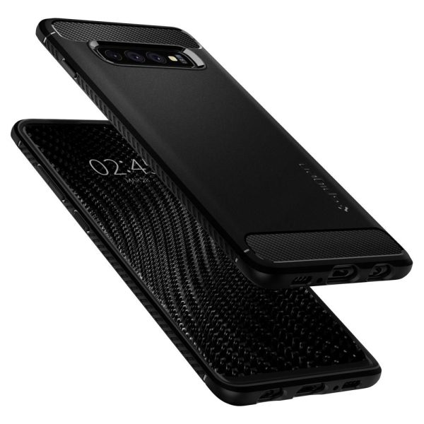 Spigen Rugged Armor Case Black for Samsung Galaxy S10 (605CS25800) - Image 4