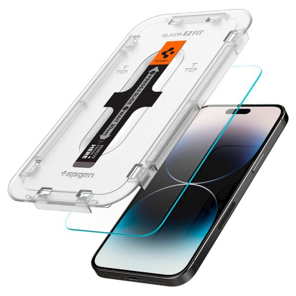 Spigen EZ Fit GLAS.tR Slim (Sensor Protection) 2PCS Clear-Apple iPhone 14 Pro Max (AGL05202) - Image 16