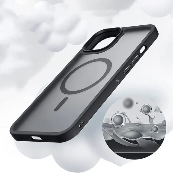 Θήκη Samsung Galaxy S23 Ultra Tech-Protect MagMat MagSafe Ημιδιάφανη Μαύρη - Image 9