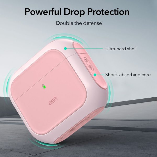 ESR Orbit Hybrid Case (HaloLock) Pink-Apple AirPods 4 - Image 4