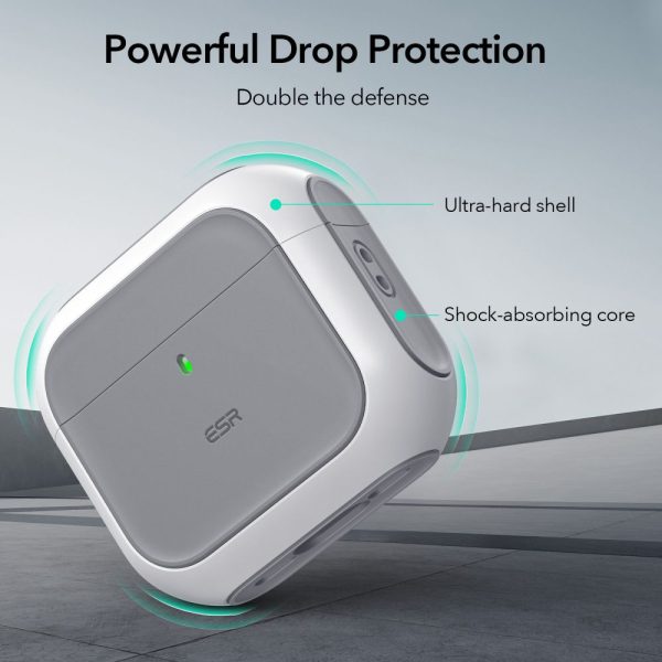 ESR Orbit Hybrid Case (HaloLock) White-Apple AirPods 4 - Image 4