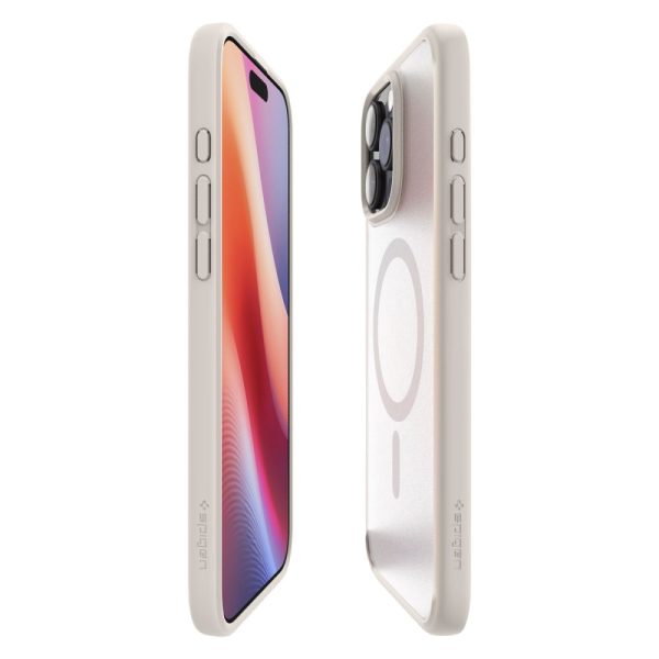 Θήκη Spigen Ultra Hybrid (MagFit) Frost Natural Titanium-Apple iPhone 16 Pro (ACS08138) - Image 4