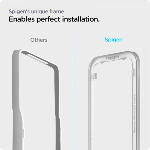 Spigen Full Cover Align Master GLAS.TR 2PCS Black-Apple iPhone 14/13/13 Pro (AGL03387) - Image 17