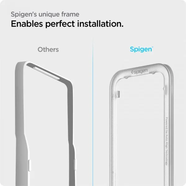 Τζάμι Προστασίας iPhone 13 / 13 Pro / 14 / 16e / 17e Spigen AlignMaster Glass FC 2-Pack Black (AGL03387) - Image 17