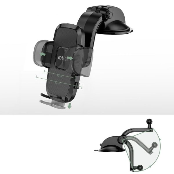 Tech-Protect V3 Universal Dashboard Car Mount Black - Image 10