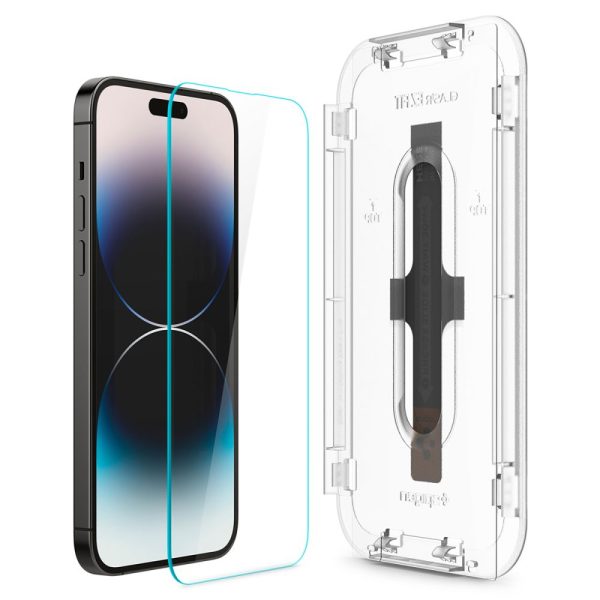 Spigen EZ Fit GLAS.tR Slim (Sensor Protection) 2PCS Clear-Apple iPhone 14 Pro Max (AGL05202) - Image 17