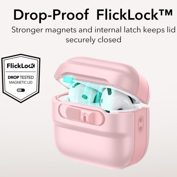 Θήκη ESR Pulse FlickLock (HaloLock) Pink-Apple AirPods 4 - Image 5